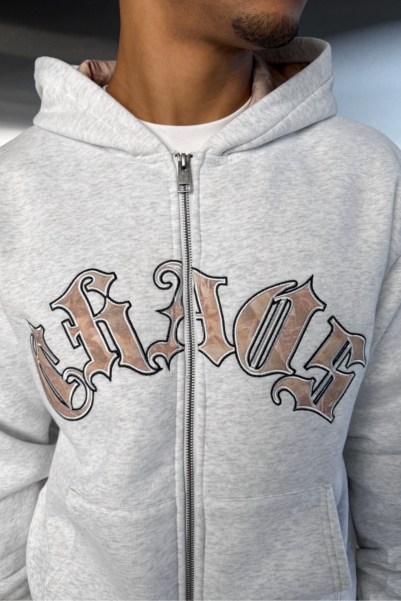 Chaos Real-Tree Camo Hoodie - Grey - Image 8