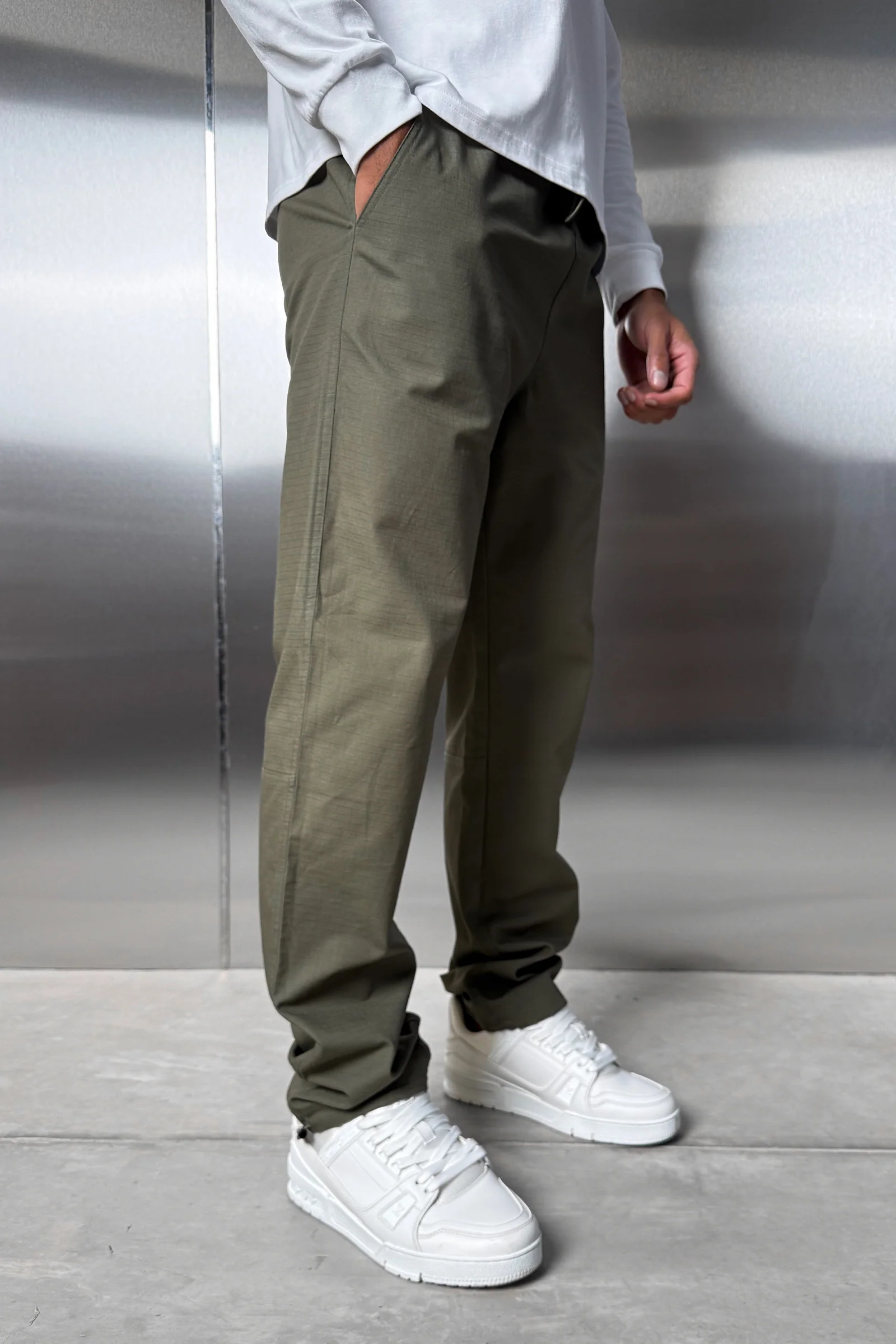 Essential Ripstop Straight Leg Cargo Pant - Khaki - Image 7