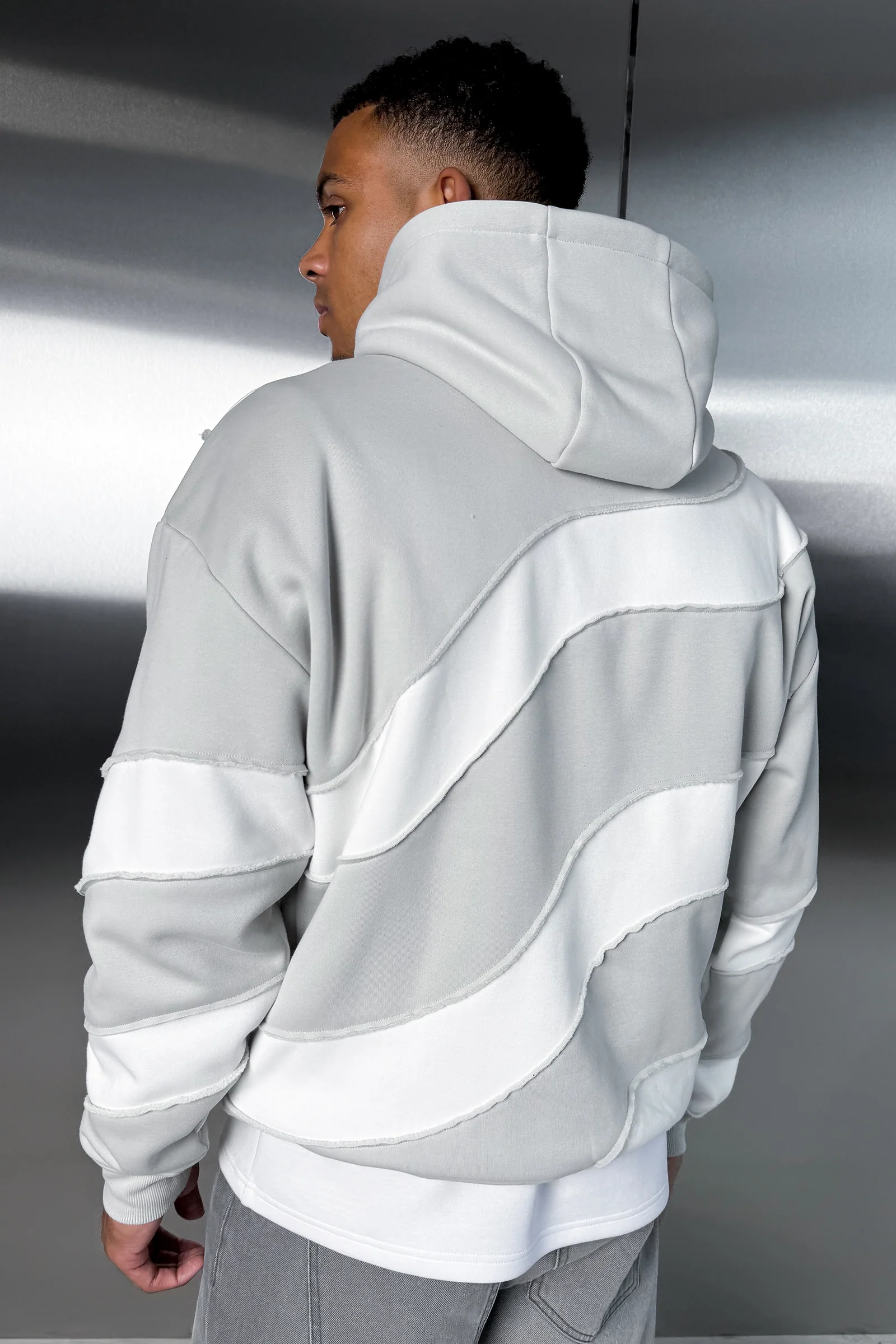 Flow Stitch And Repair Hoodie - Grey - Image 3