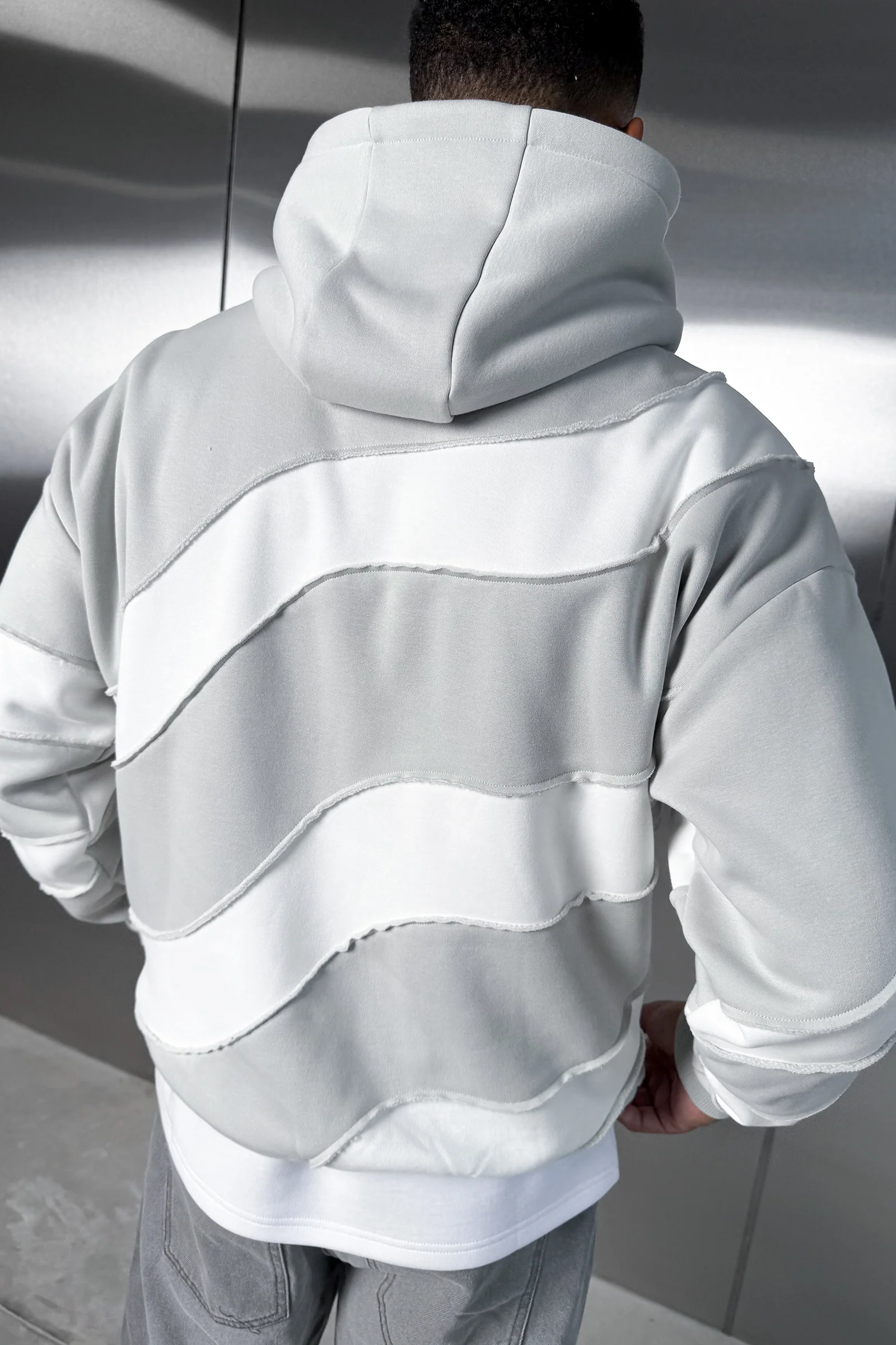 Flow Stitch And Repair Hoodie - Grey - Image 4