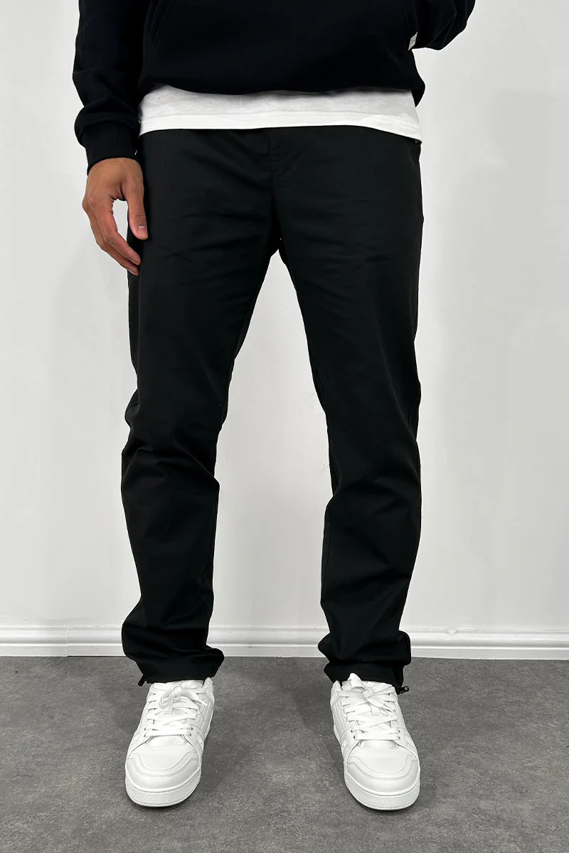 Essential Ripstop Straight Leg Cargo Pant - Black - Image 3