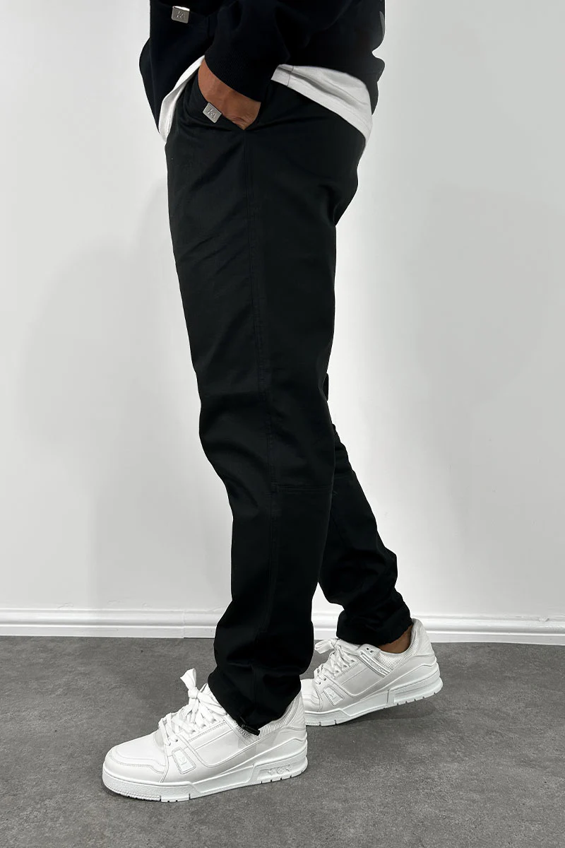 Essential Ripstop Straight Leg Cargo Pant - Black - Image 4
