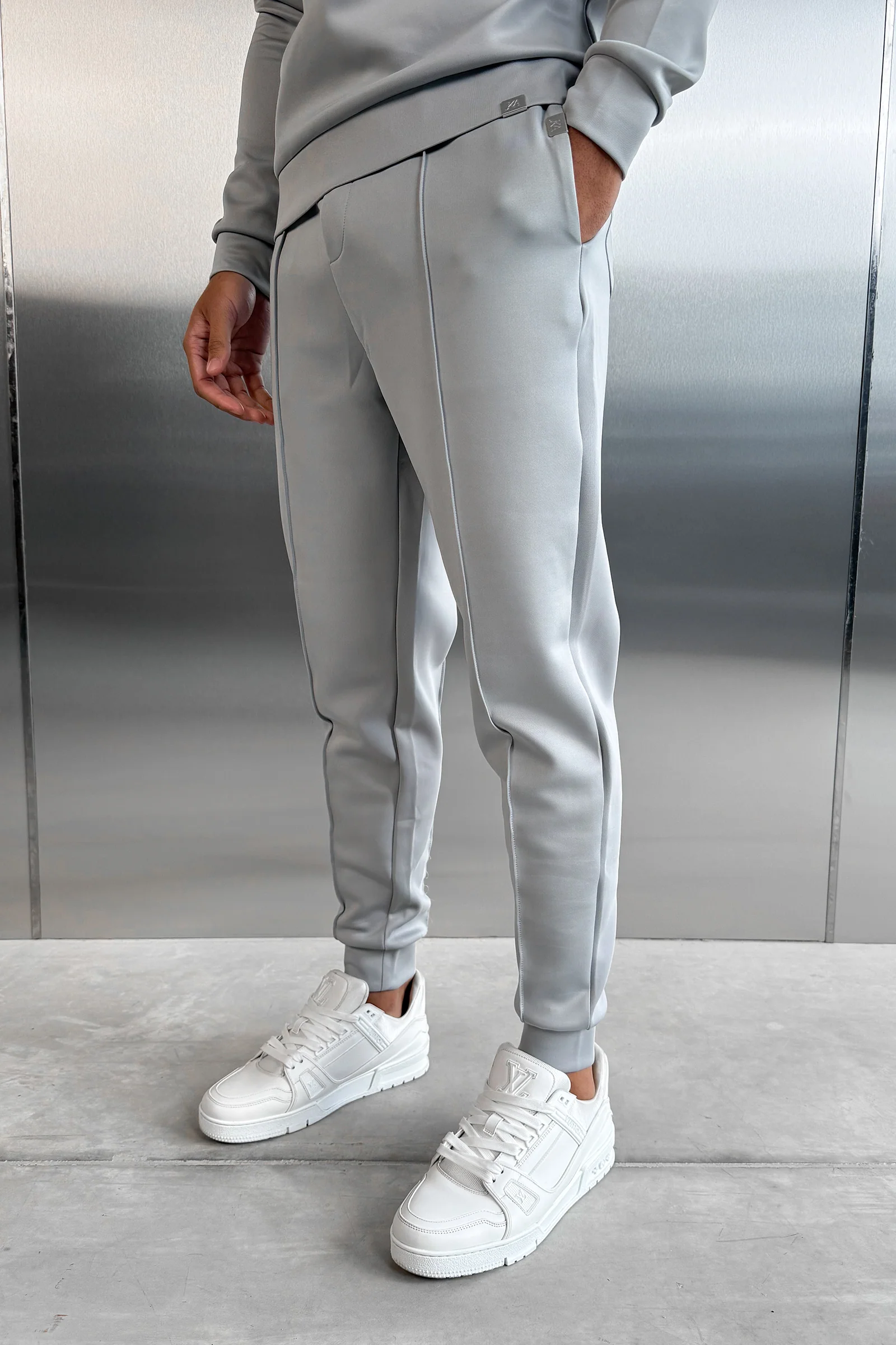 Scuba Pintuck Joggers - Grey - Image 3