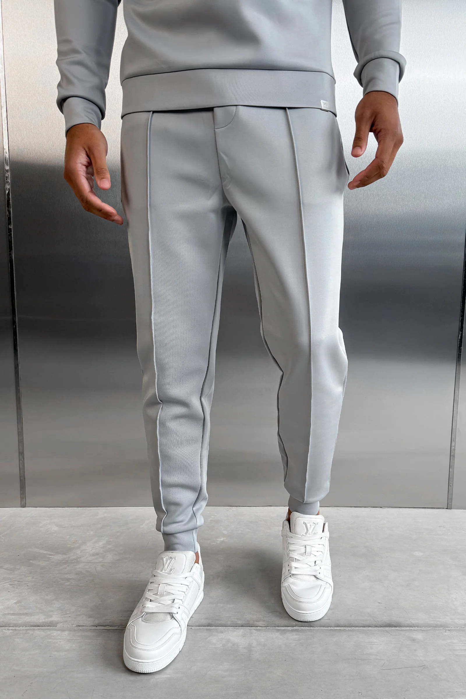 Scuba Pintuck Joggers - Grey - Image 4