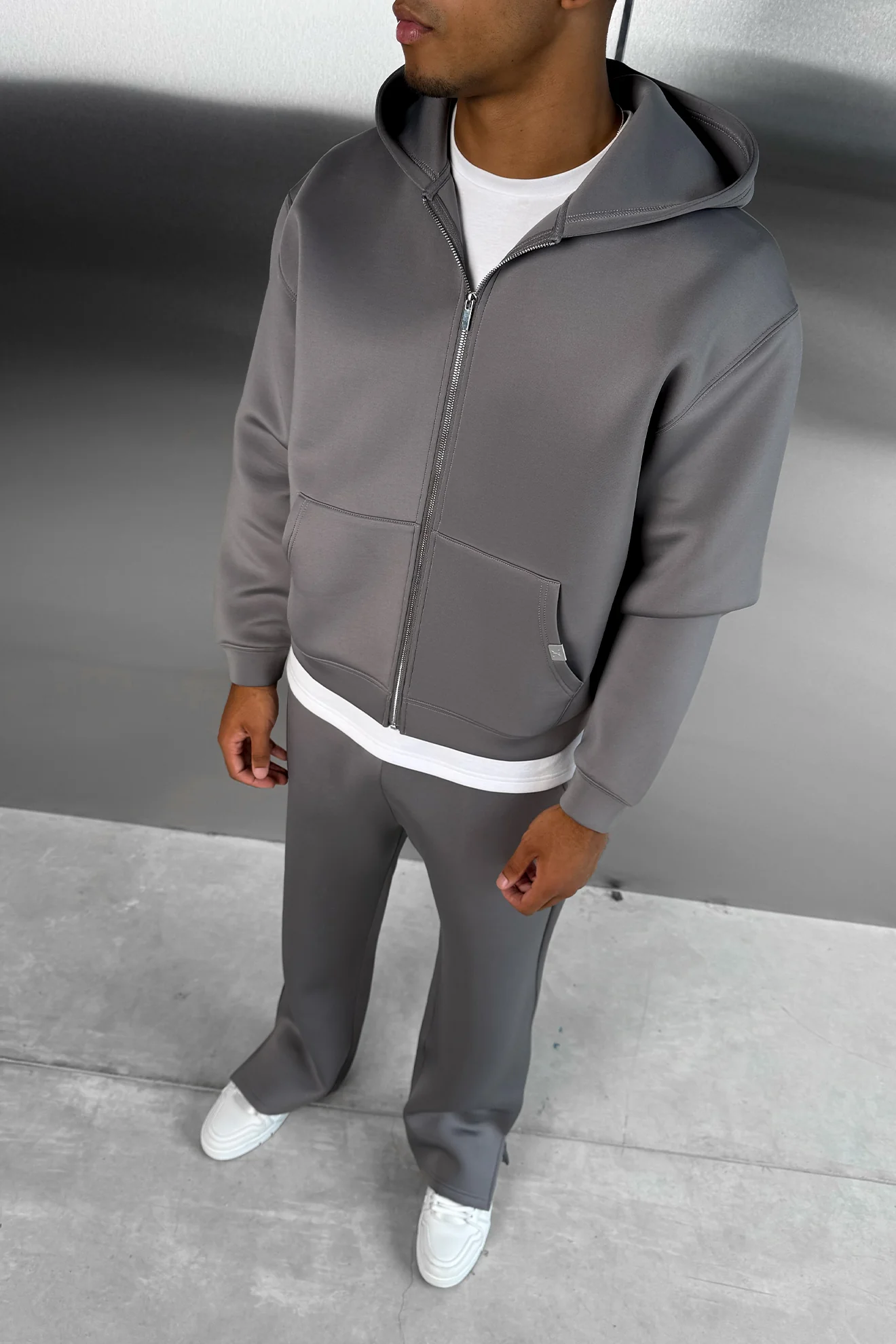 Scuba Split Hem Jogger - Grey - Image 6