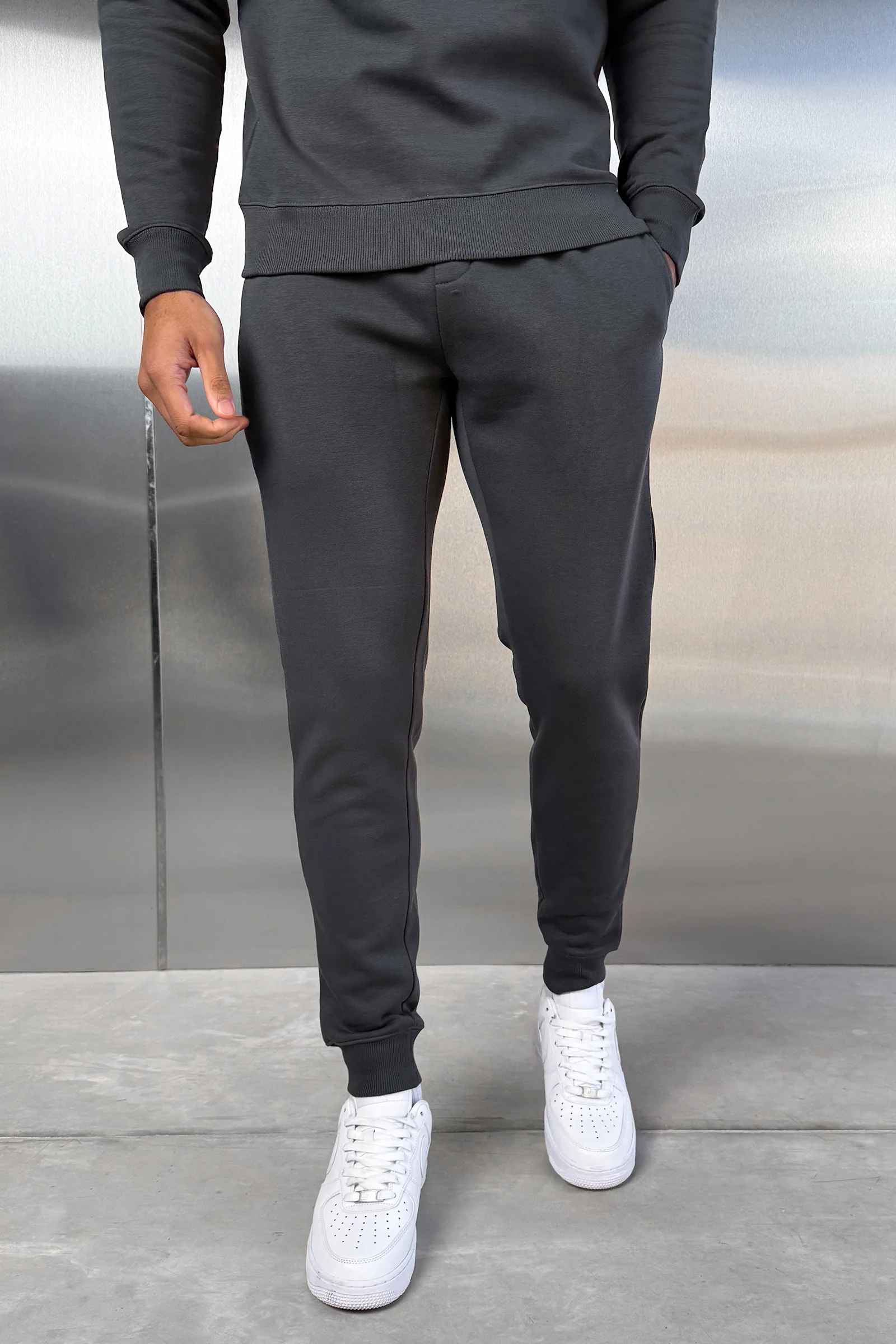 Slim Fit Jogger - Charcoal - Image 3