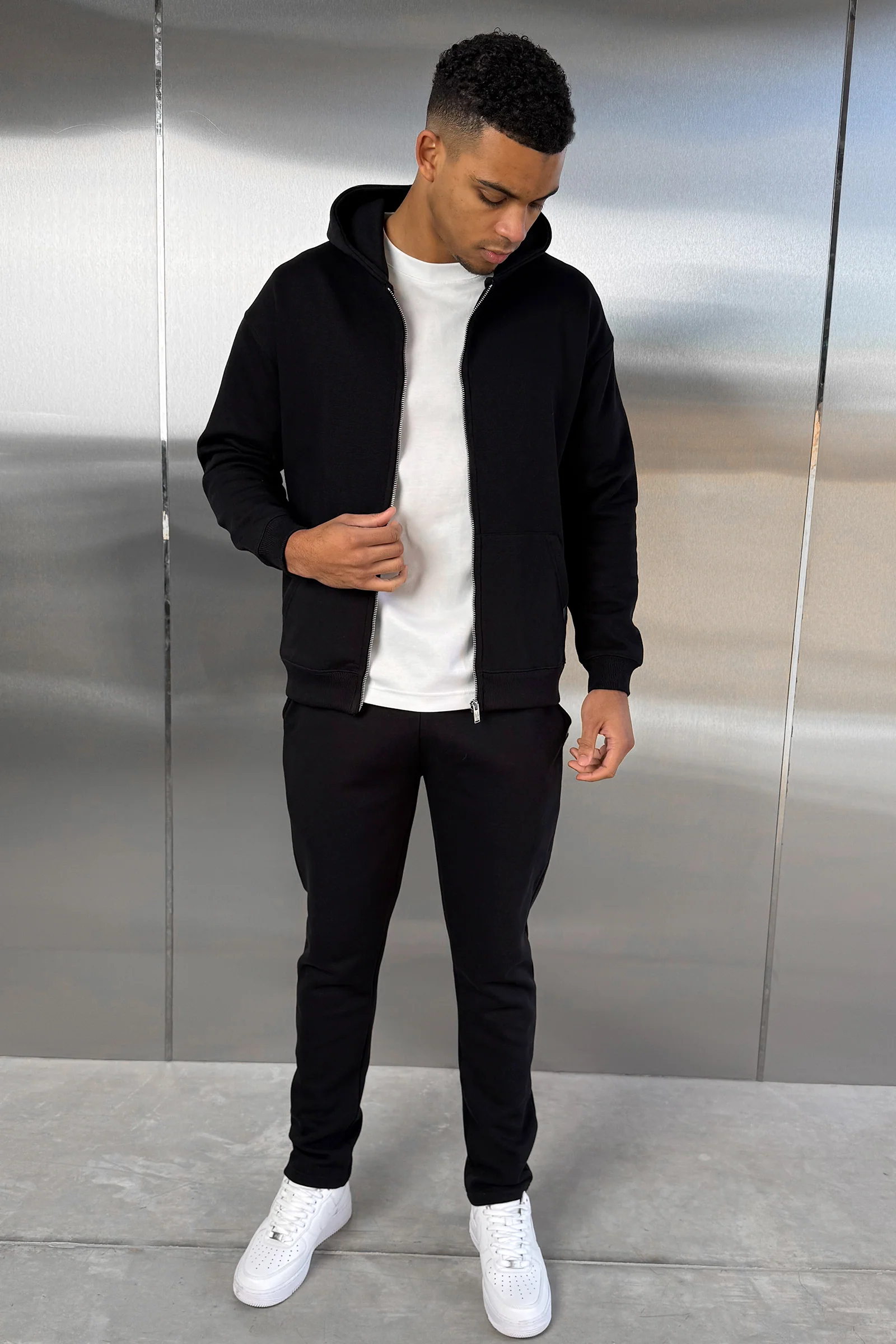Straight Leg Jogger - Black - Image 3