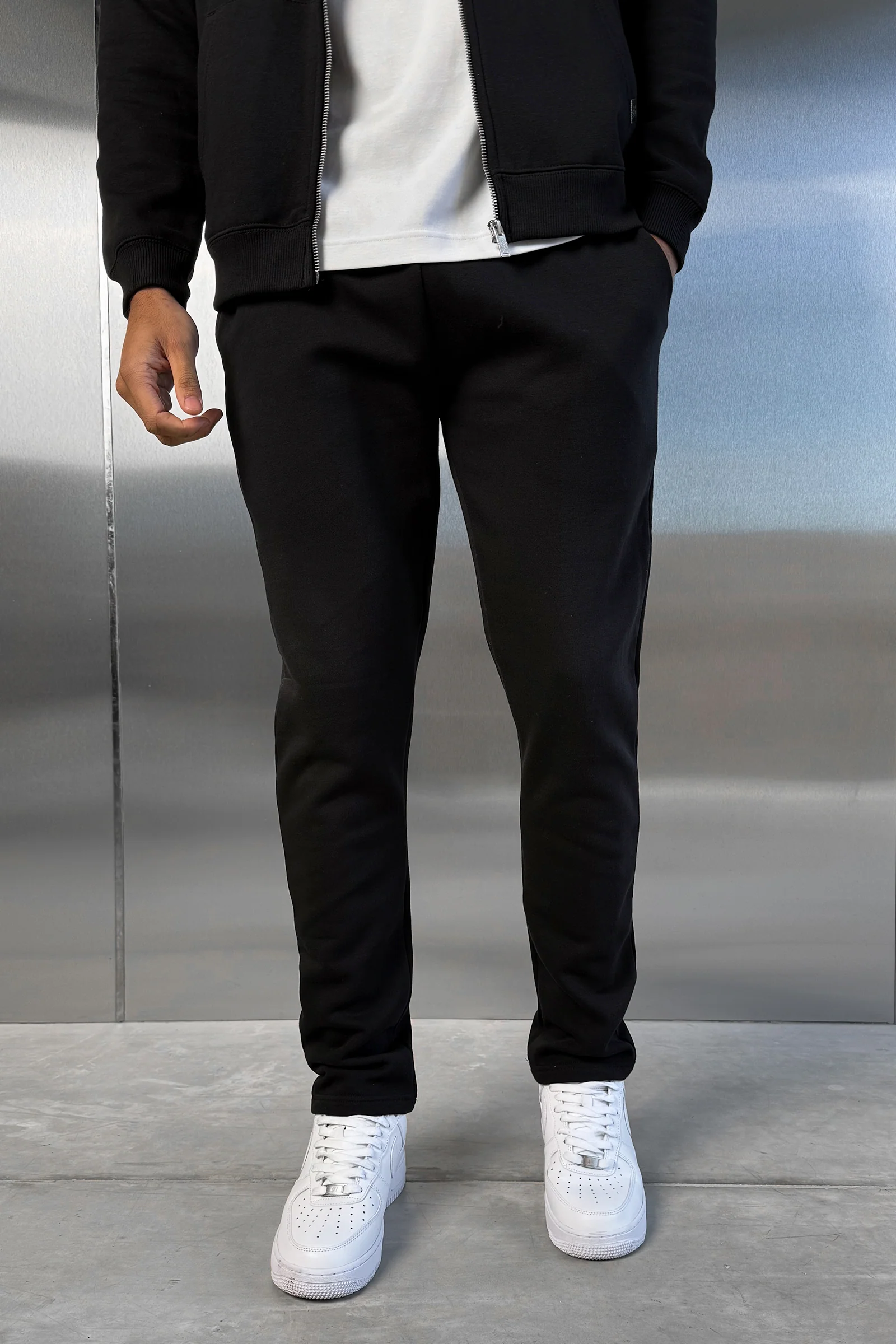 Straight Leg Jogger - Black - Image 4