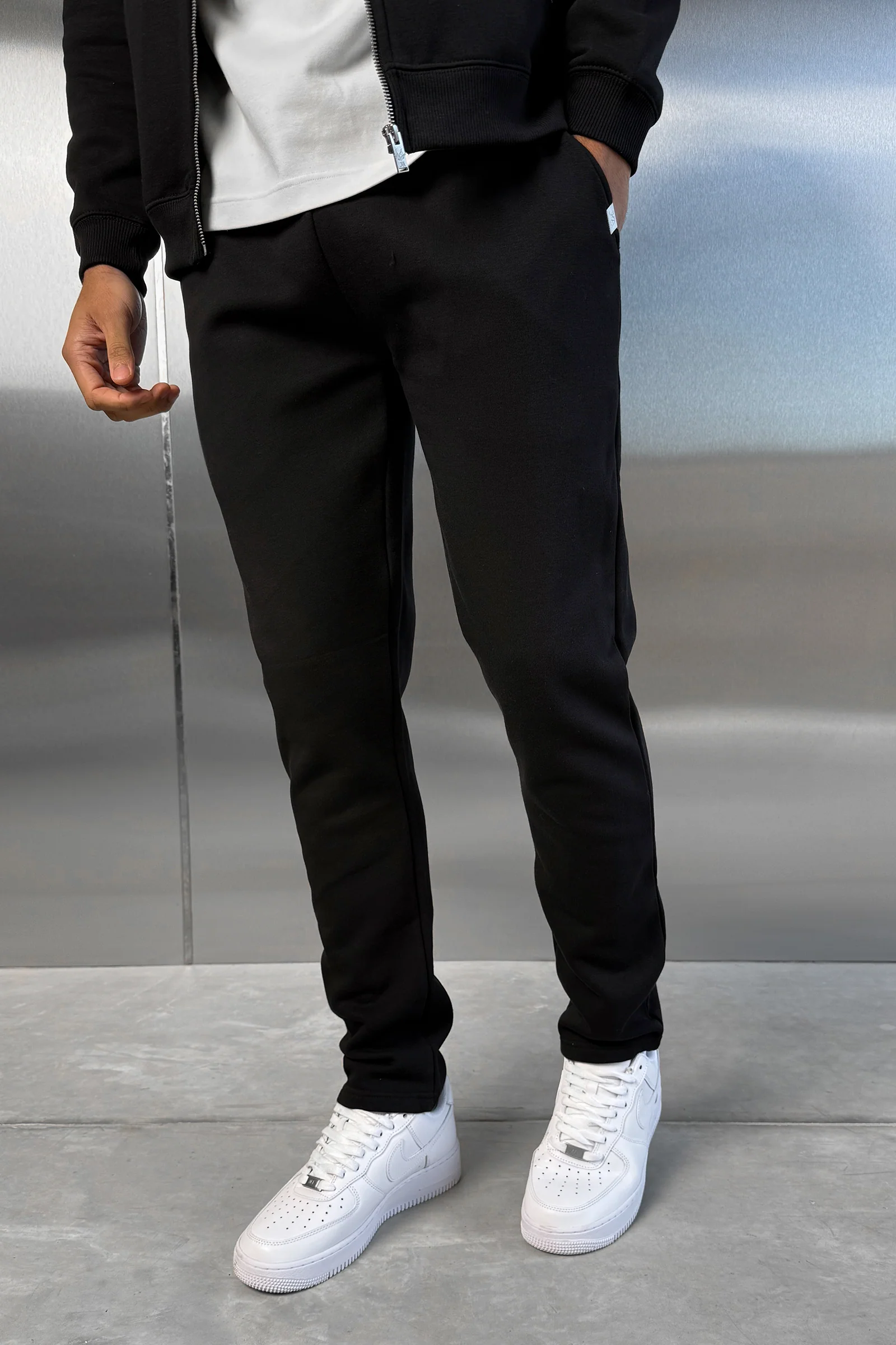 Straight Leg Jogger - Black - Image 5