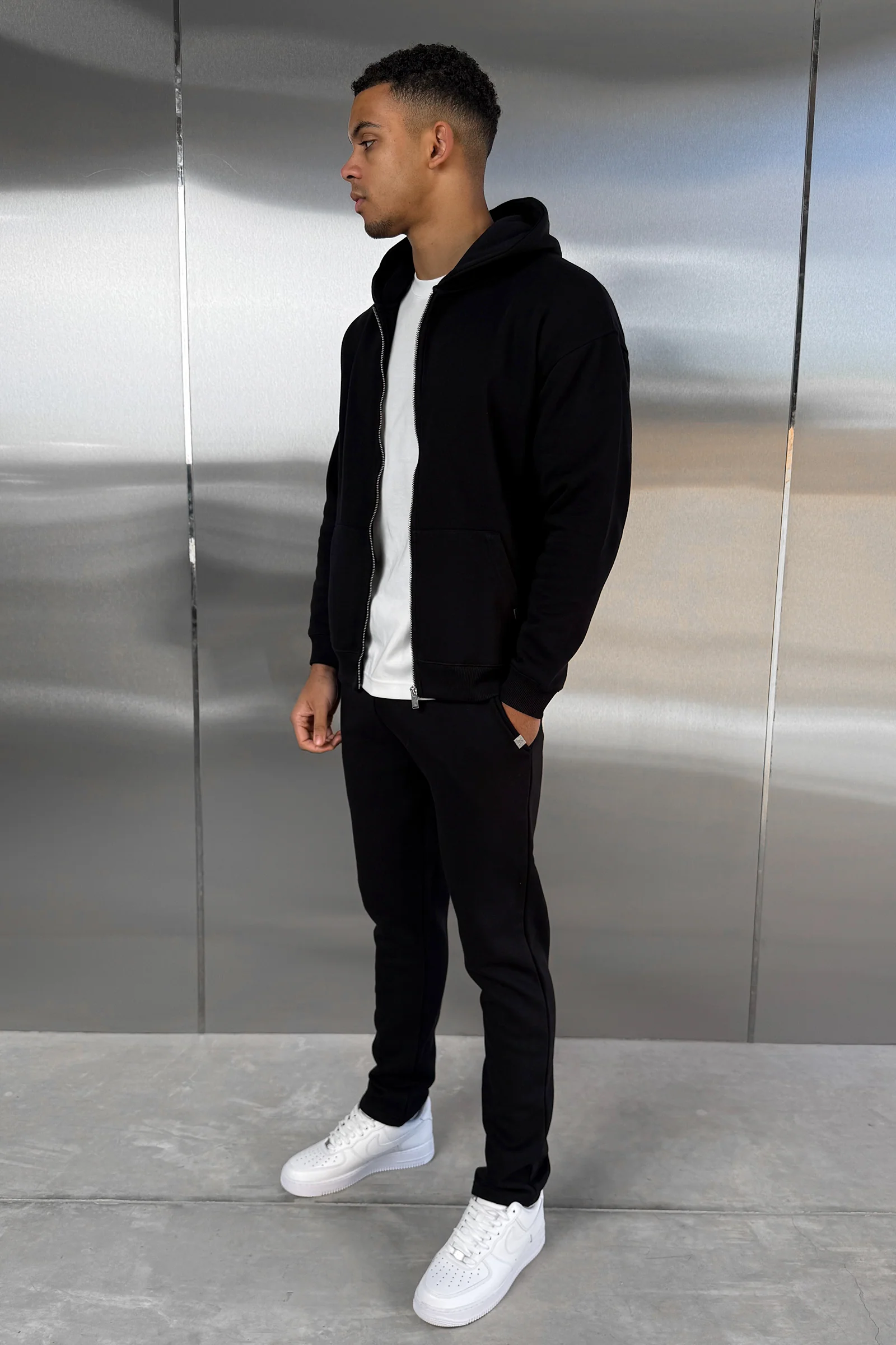 Straight Leg Jogger - Black - Image 7