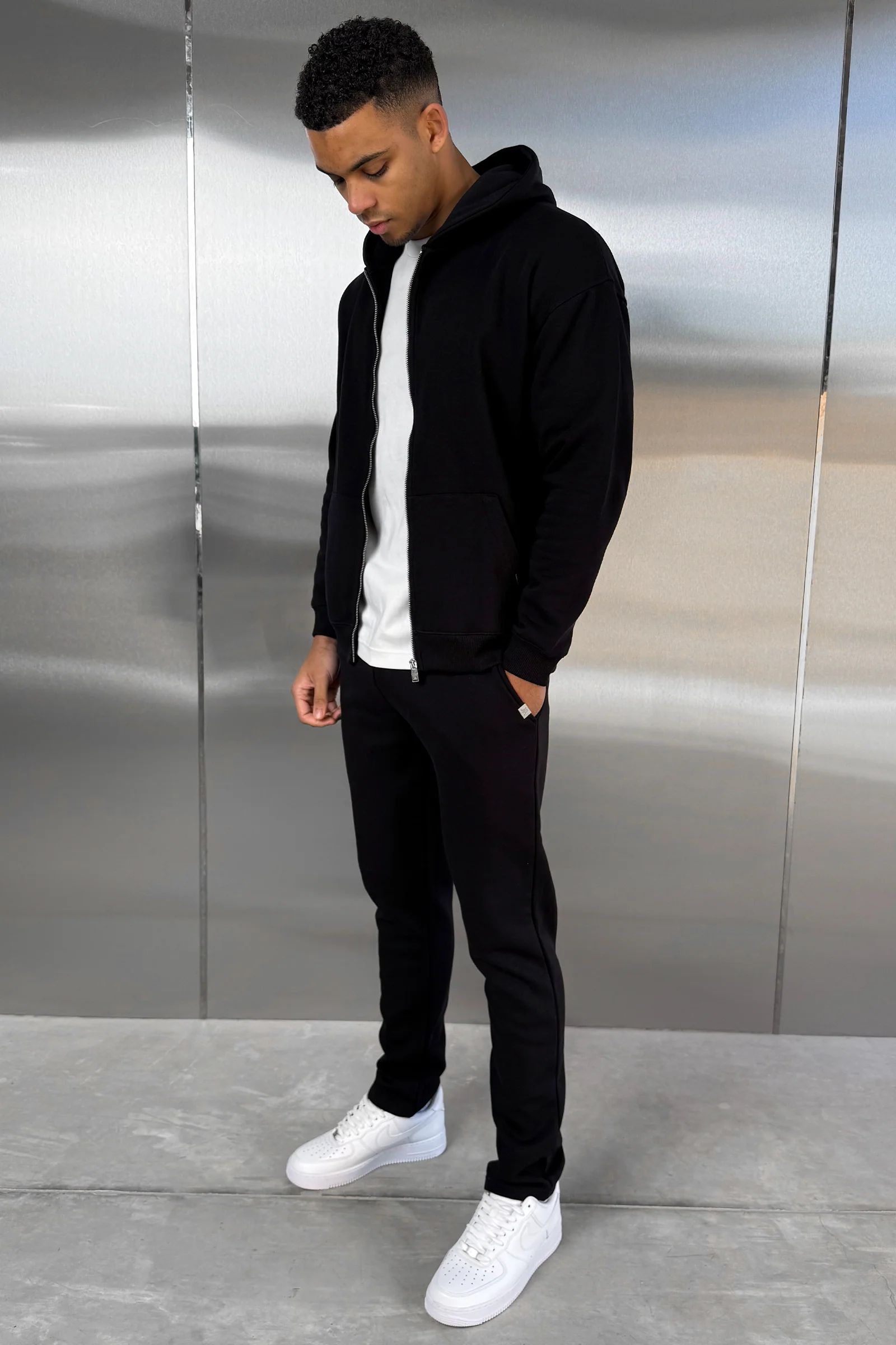 Straight Leg Jogger - Black - Image 8