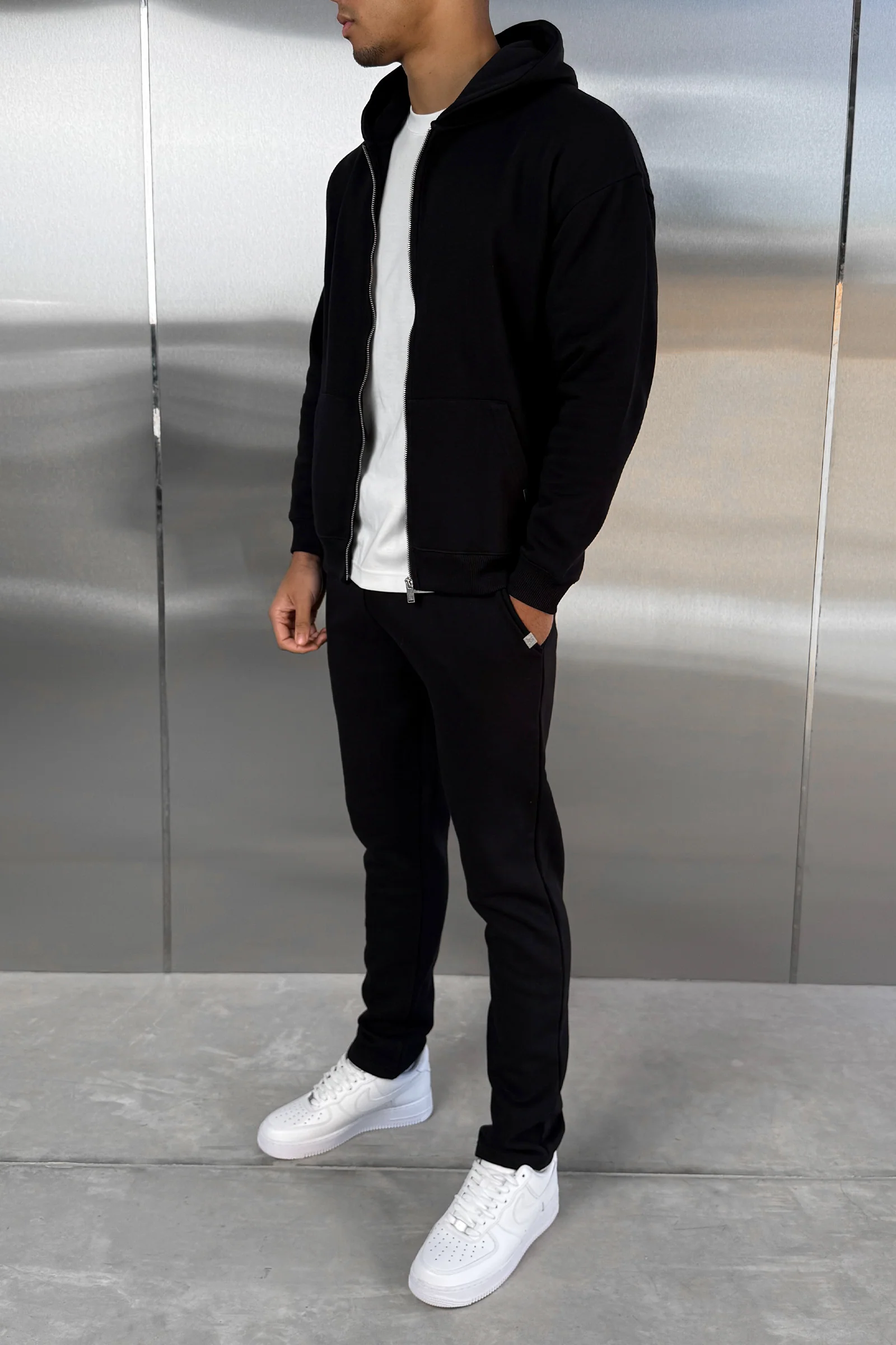 Straight Leg Jogger - Black - Image 9