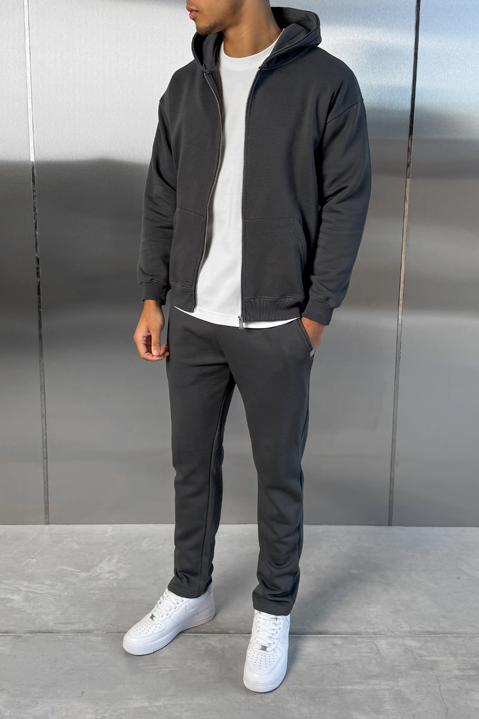 Straight Leg Jogger - Charcoal - Image 6
