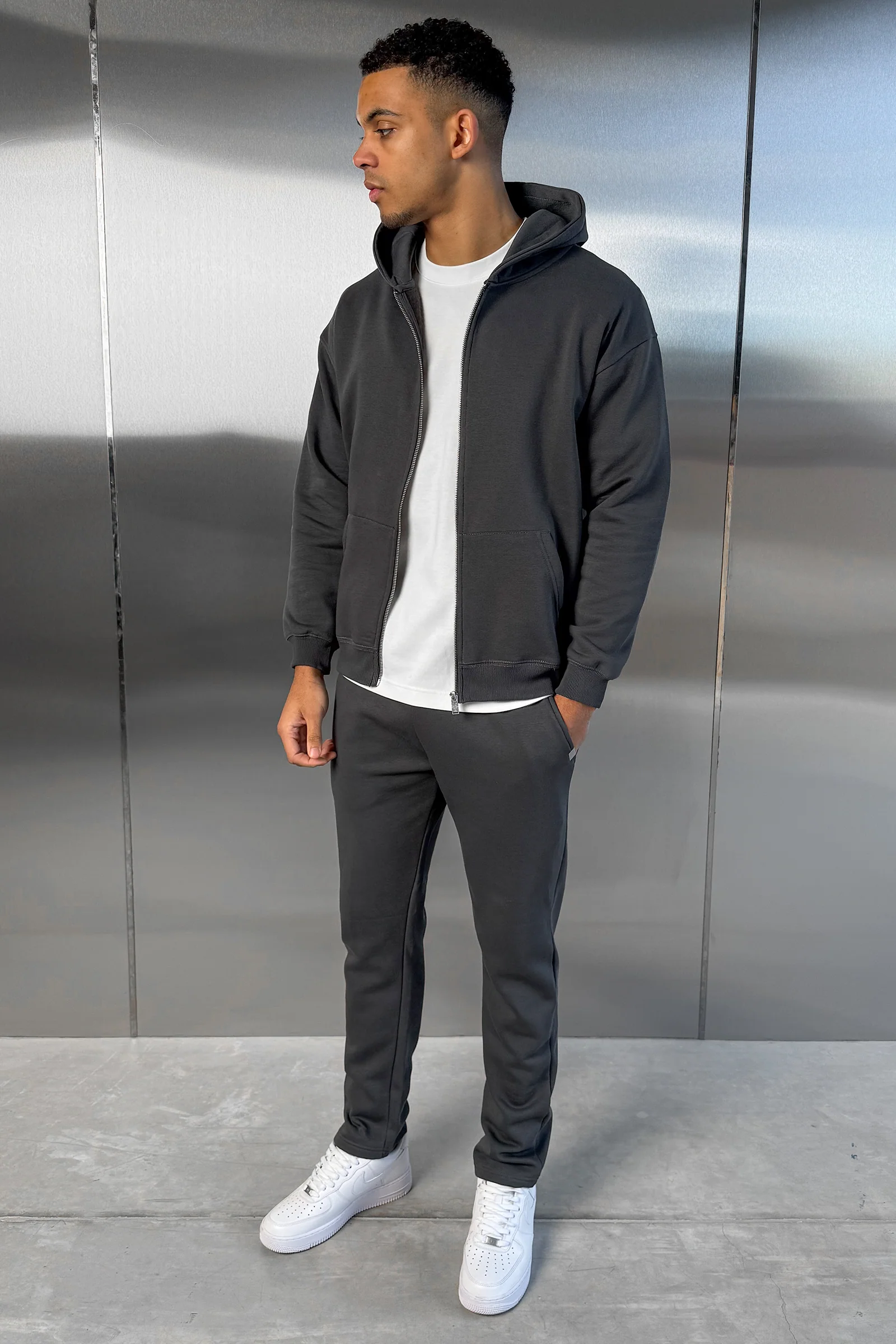 Straight Leg Jogger - Charcoal - Image 8