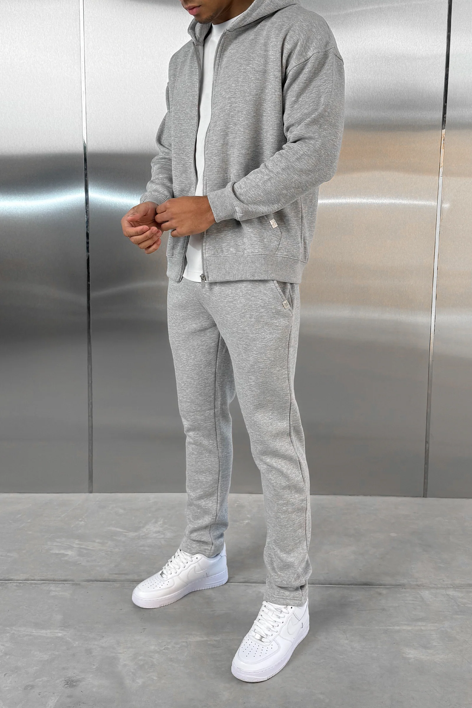 Straight Leg Jogger - Grey Marl - Image 8