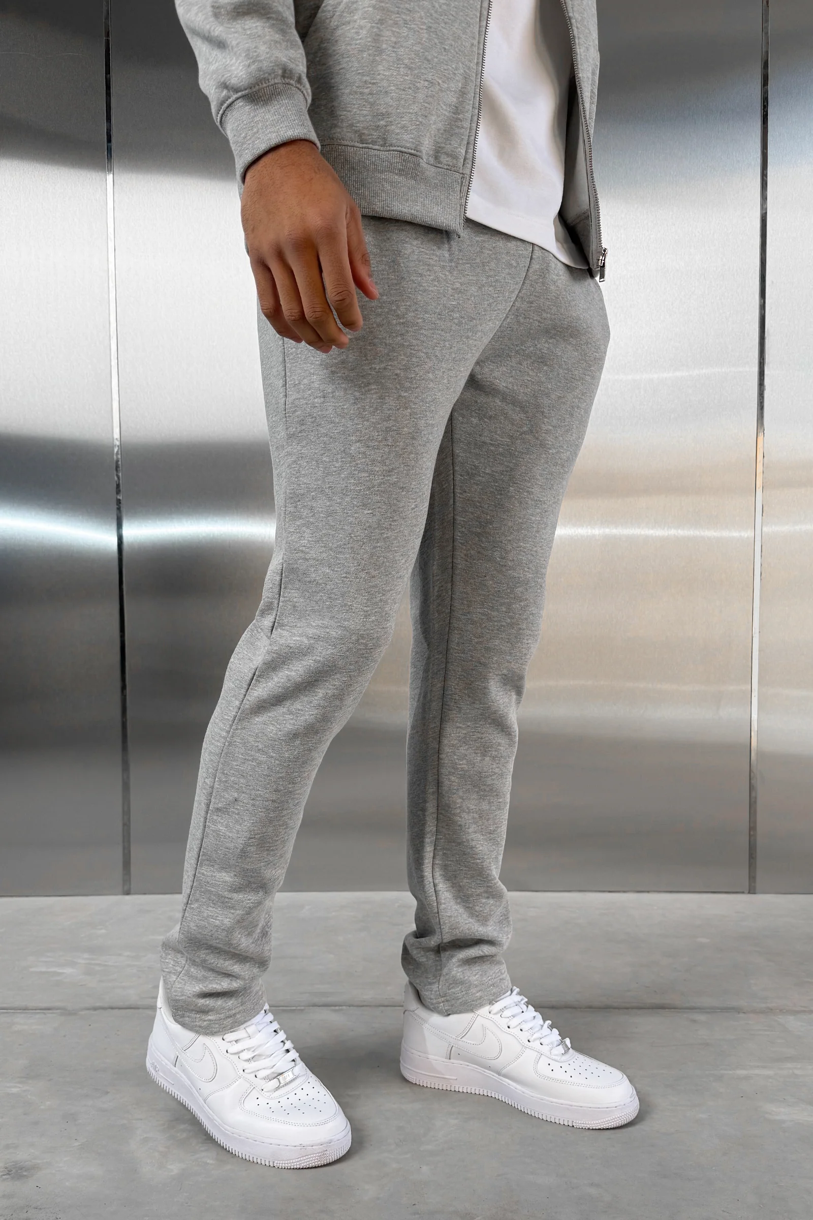 Straight Leg Jogger - Grey Marl - Image 9